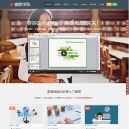 视频课程培训WordPress主题