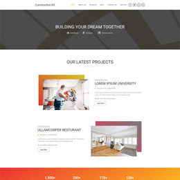 建筑搬家公司网站WordPress模板