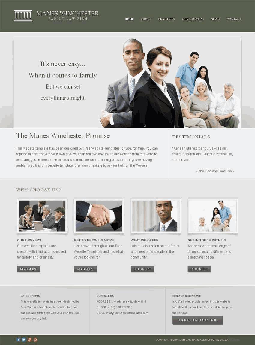 简单灰色的商务合作公司网站Wordpress模板（带手机版）效果图
