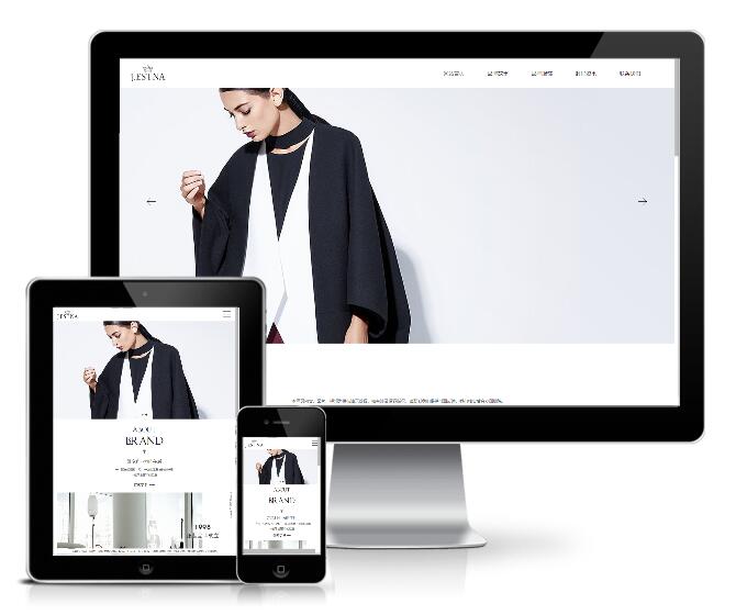 服装时装设计类网站模板(响应式)展示图